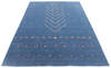 Bhadohi Multicolor Hand Loom Woven 57 X 80  Area Rug 902-155854 Thumb 1