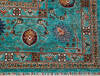Chobi Green Hand Knotted 105 X 144 Area Rug 700-155856 Thumb 5