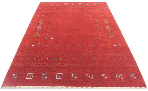Bhadohi Multicolor Hand Loom Woven 57 X 80 Area Rug 902-155857 Image 1