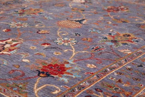 Chobi Grey Hand Knotted 51 X 70 Area Rug 700-155858 Image 4
