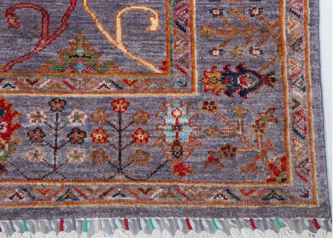 Chobi Grey Hand Knotted 51 X 70 Area Rug 700-155858 Image 5