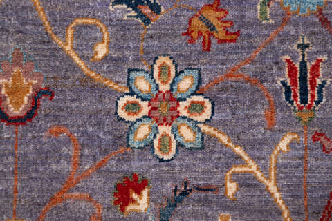 Chobi Grey Hand Knotted 51 X 70 Area Rug 700-155858 Image 6