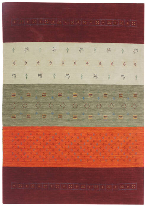 Bhadohi Multicolor Hand Loom Woven 57 X 80 Area Rug 902-155859 Image 0