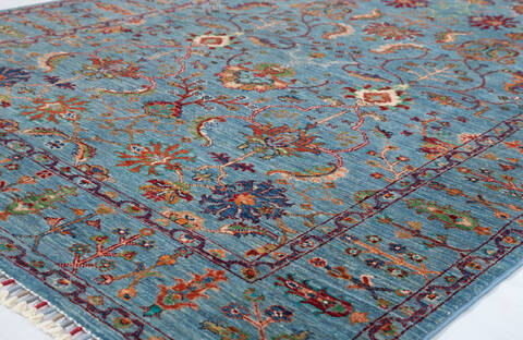 Chobi Grey Hand Knotted 52 X 70 Area Rug 700-155865 Image 3