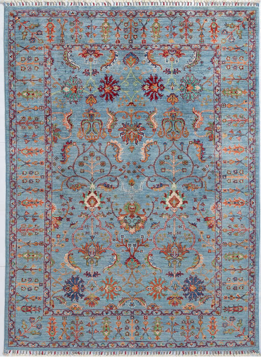Chobi Grey Hand Knotted 52 X 70 Area Rug 700-155865 Image 0