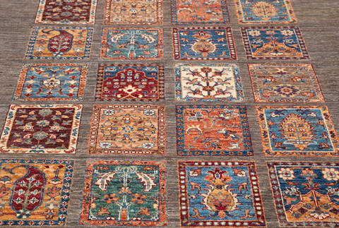 Chobi Grey Hand Knotted 51 X 69 Area Rug 700-155866 Image 4