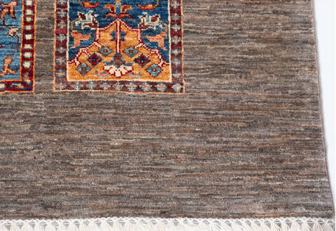 Chobi Grey Hand Knotted 51 X 69 Area Rug 700-155866 Image 5