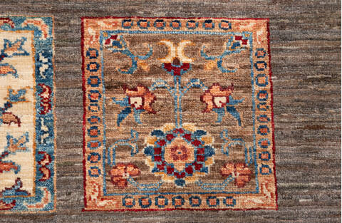 Chobi Grey Hand Knotted 51 X 69 Area Rug 700-155866 Image 6