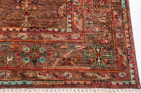 Chobi Brown Hand Knotted 52 X 69 Area Rug 700-155867 Image 5
