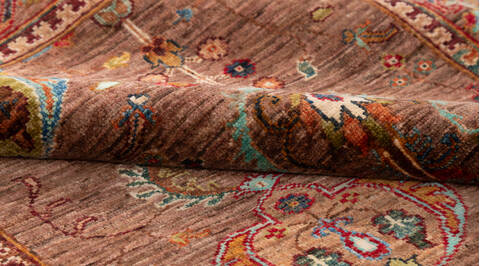 Chobi Brown Hand Knotted 52 X 69 Area Rug 700-155867 Image 7