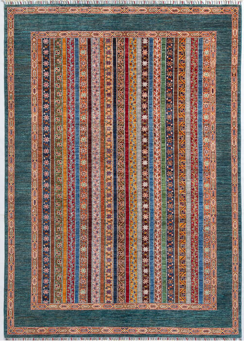 Chobi Green Hand Knotted 59 X 81 Area Rug 700-155868 Image 0