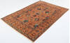 Chobi Yellow Hand Knotted 59 X 83 Area Rug 700-155869 Thumb 2