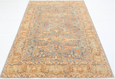 Chobi Grey Hand Knotted 60 X 810 Area Rug 700-155870 Image 1