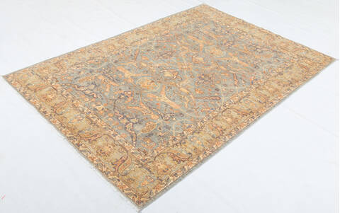 Chobi Grey Hand Knotted 60 X 810 Area Rug 700-155870 Image 2