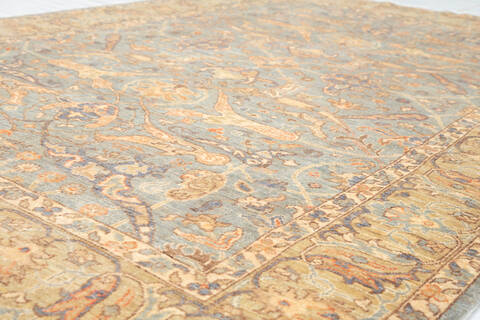 Chobi Grey Hand Knotted 60 X 810 Area Rug 700-155870 Image 3