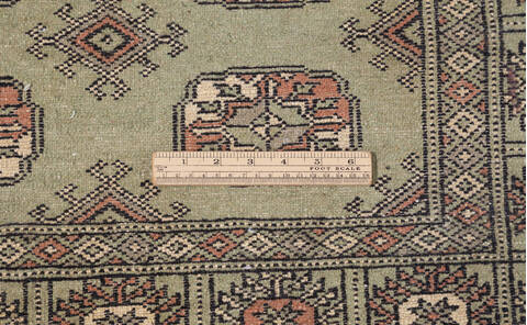 Bokhara Green Hand Knotted 49 X 61 Area Rug 700-155871 Image 8