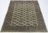 Bokhara Green Hand Knotted 49 X 61 Area Rug 700-155871 Thumb 1