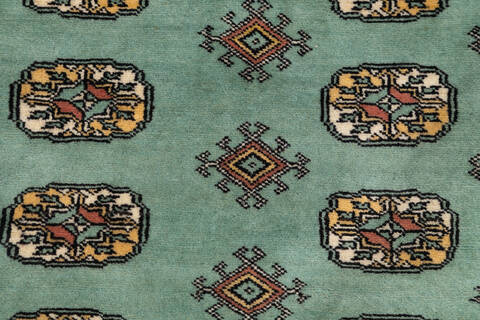Bokhara Green Hand Knotted 410 X 67 Area Rug 700-155872 Image 6