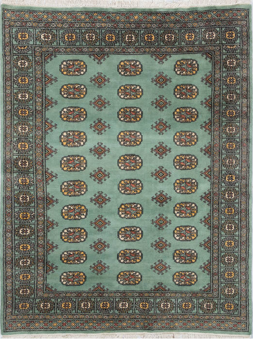 Bokhara Green Hand Knotted 410 X 67 Area Rug 700-155872 Image 0