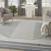 Nourison Astra Machine Washable Blue 90 X 120 Area Rug  805-155882 Thumb 1