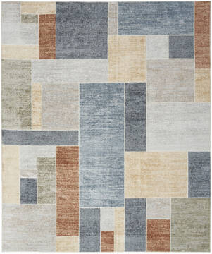 Nourison Astra Machine Washable Multicolor Rectangle 9x12 ft Polyester Carpet 155887