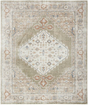 Nourison Astra Machine Washable Multicolor Rectangle 9x12 ft Polyester Carpet 155892