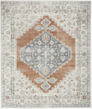 Nourison Astra Machine Washable Multicolor Rectangle 9x12 ft Polyester Carpet 155894