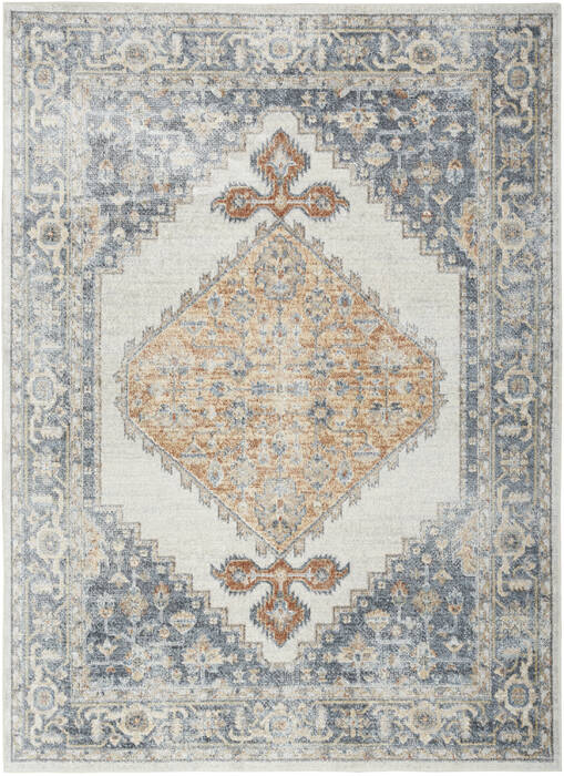 Nourison Astra Machine Washable Grey 90 X 120 Area Rug  805-155895 Image 0