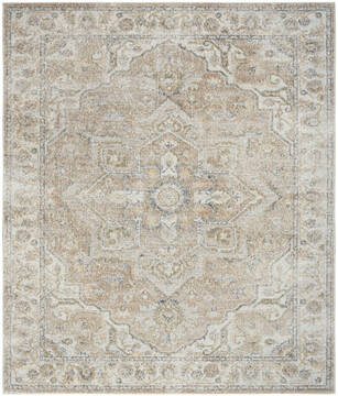 Nourison Astra Machine Washable Beige 9'0" X 12'0" Area Rug  805-155898