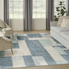 Nourison Astra Machine Washable Blue 90 X 120 Area Rug  805-155906 Thumb 1