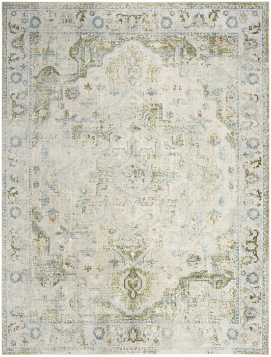 Nourison Astra Machine Washable Green 90 X 120 Area Rug  805-155912 Image 0
