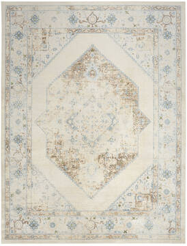 Nourison Astra Machine Washable Blue 9'0" X 12'0" Area Rug  805-155914