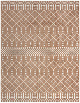 Nourison Astra Machine Washable Orange Rectangle 9x12 ft Polyester Carpet 155919