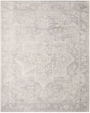Nourison Astra Machine Washable Grey Rectangle 9x12 ft Polyester Carpet 155927