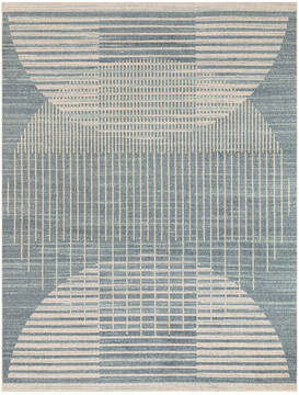 Nourison Astra Machine Washable Blue Rectangle 4x6 ft Polyester Carpet 155930