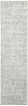 Nourison Astra Machine Washable Grey Runner 6 to 9 ft Polyester Carpet 155938