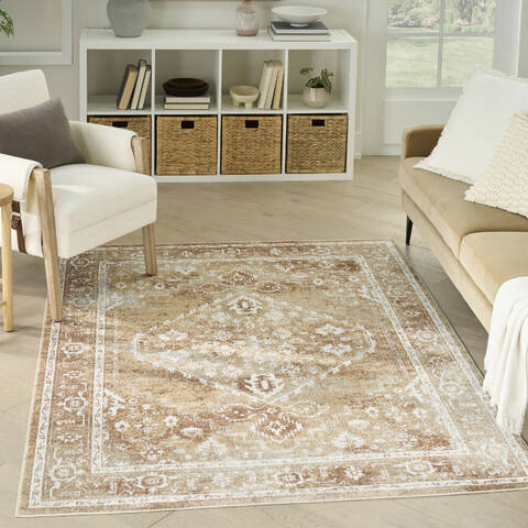 Nourison Astra Machine Washable Multicolor 40 X 60 Area Rug  805-155946 Image 1
