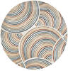 Nourison Astra Machine Washable Multicolor Round 710 X 710 Area Rug  805-155962 Thumb 0