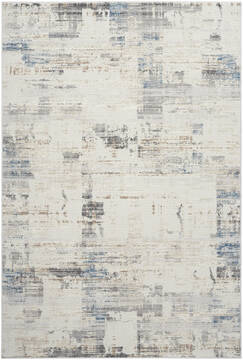 Nourison CK022 Infinity Grey Rectangle 5x7 ft Polypropylene and Polyester Carpet 155973