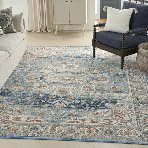 Nourison Concerto Blue 810 X 1110 Area Rug 805-155994 Image 1