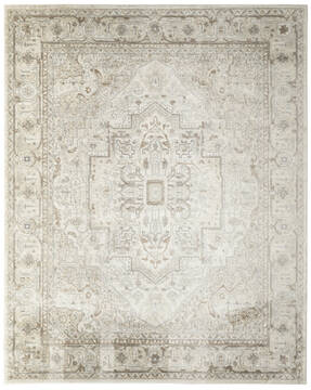 Nourison Concerto Beige Rectangle 8x10 ft Polypropylene and Polyester Carpet 156000