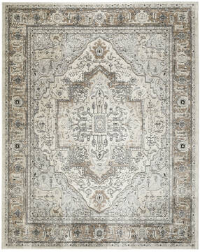 Nourison Concerto Grey Rectangle 8x10 ft Polypropylene and Polyester Carpet 156001