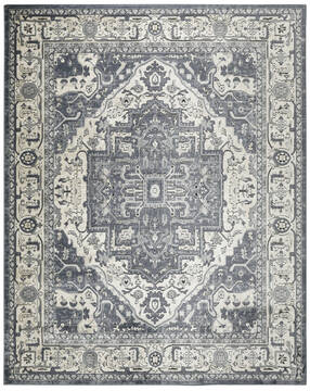 Nourison Concerto Blue Rectangle 8x10 ft Polypropylene and Polyester Carpet 156004