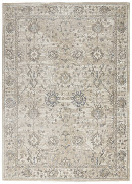 Nourison Moroccan Celebration Beige Rectangle 5x7 ft Polyester Carpet 156006