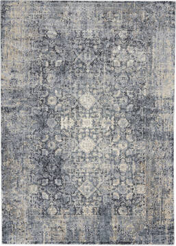 Nourison Moroccan Celebration Grey Rectangle 5x7 ft Polyester Carpet 156011