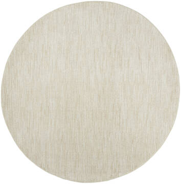 Nourison Nourison Essentials Beige Round 9 ft and Larger Polypropylene Carpet 156013