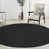 Nourison Nourison Essentials Black Round 100 X 100 Area Rug  805-156014 Thumb 1