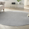 Nourison Nourison Essentials Grey Round 100 X 100 Area Rug  805-156016 Thumb 1