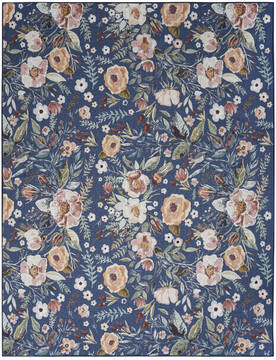 Nourison Nourison Washables Multicolor Rectangle 9x12 ft Polyester and Cotton Carpet 156018