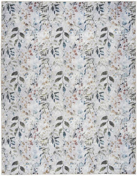 Nourison Nourison Washables Multicolor Rectangle 9x12 ft Polyester and Cotton Carpet 156020